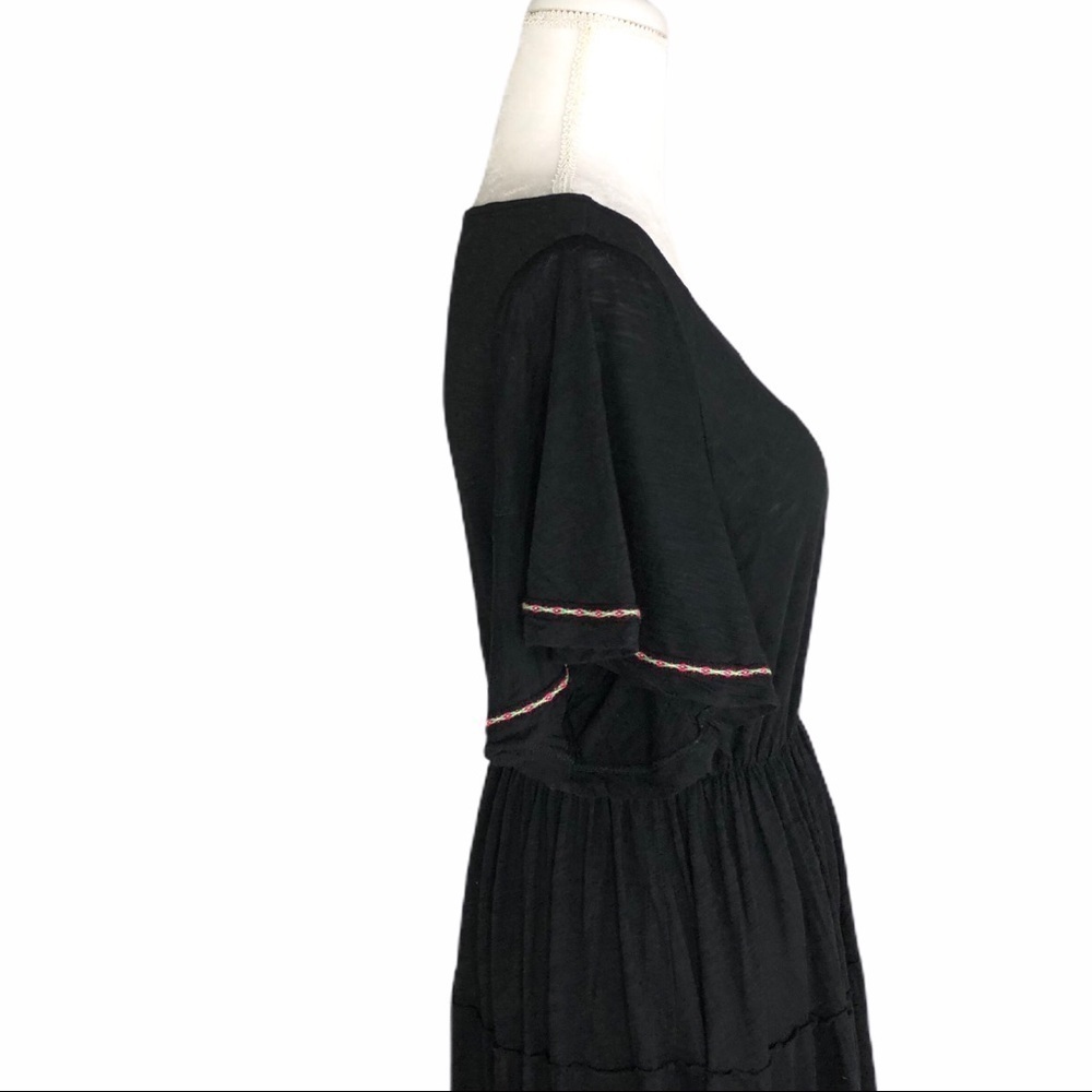 Pitusa Inca pima Campesino black minidress coverup beach swim medium - Picture 7 of 14